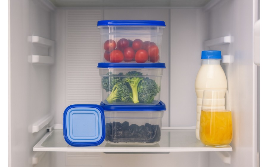 Komplet 5 pojemników kwadratowych KLIC BOX mix kolorów