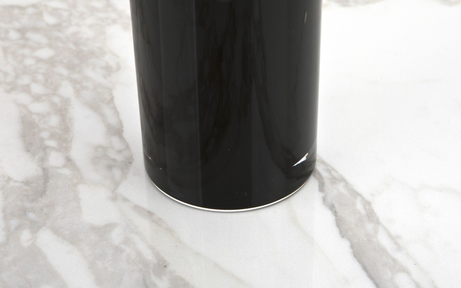 Wazon szklany 25 cm Cylinder czarny