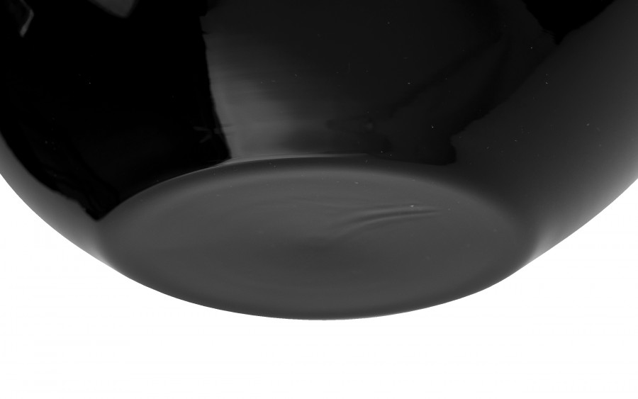 Wazon szklany 18 cm Kula czarny