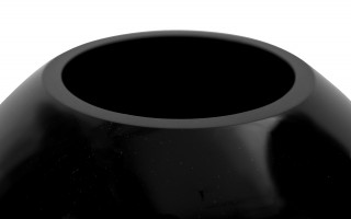 Wazon szklany 18 cm Kula czarny
