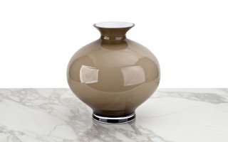 Wazon szklany 30 cm opal 9753