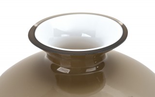 Wazon szklany 30 cm opal 9753