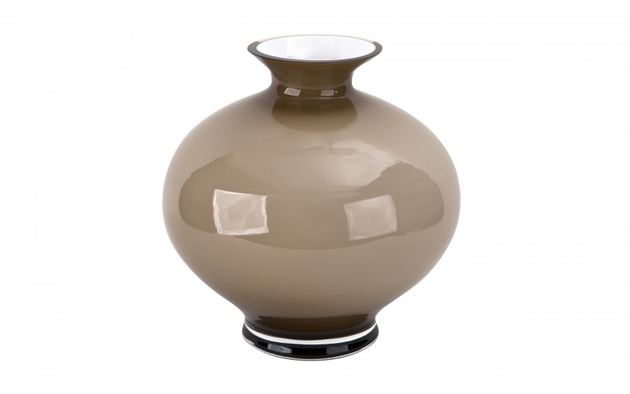 Wazon szklany 30 cm opal 9753