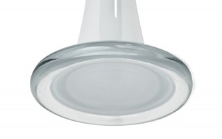 Wazon szklany 60 cm Rura biały