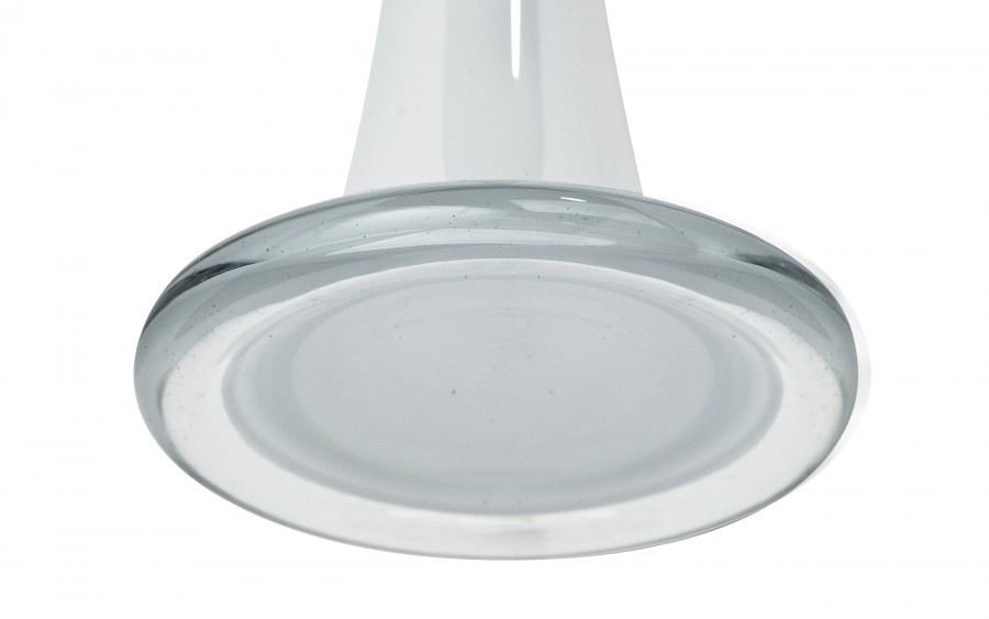 Wazon szklany 60 cm Rura biały