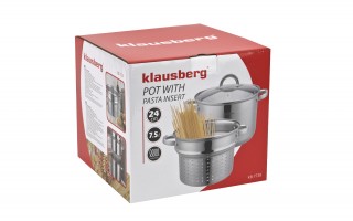 Garnek 7,5 L z wkładem do gotowania makaronu KB-7738
