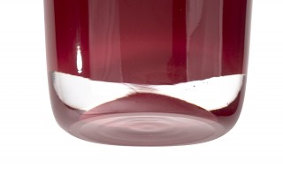 Wazon szklany 38 cm czerwony Asa Glass