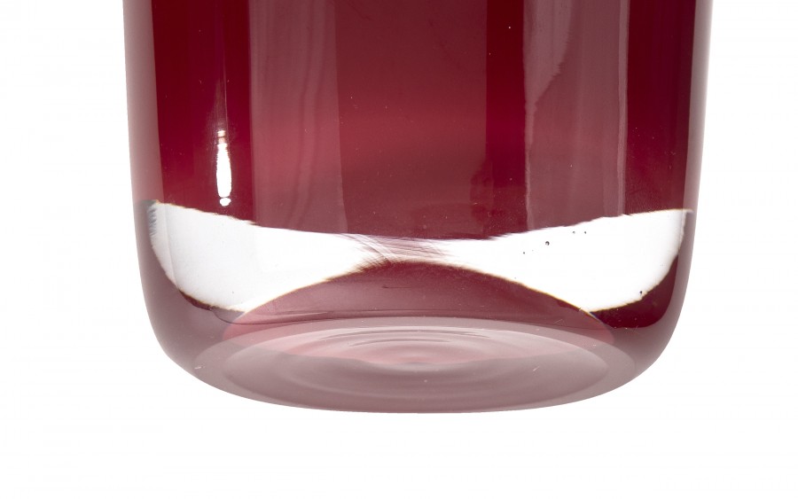 Wazon szklany 38 cm czerwony Asa Glass