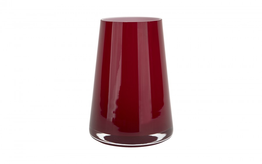 Wazon szklany 20 cm czerwień Asa Glass