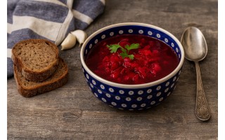 Miska 1,3 L Magnolia duża GU- 835 Bolesławiec Kropki 42