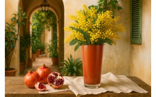 Wazon szklany 25 cm pomarańczowy Asa Glass