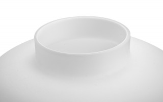 Wazon szklany 21,5 cm biały Asa Glass