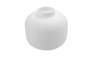 Wazon szklany 21,5 cm biały Asa Glass
