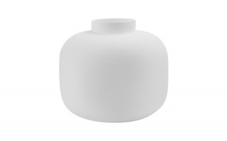 Wazon szklany 21,5 cm biały Asa Glass