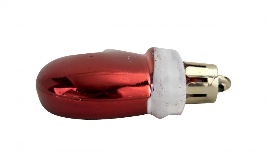 Komplet 9 bombek plastikowych 4,5 cm Rękawica czerwona 8525