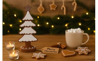 Figurka świąteczna Choinka piernikowa duża 33,5 cm