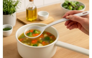 Łyżka kuchenna 35 cm biała