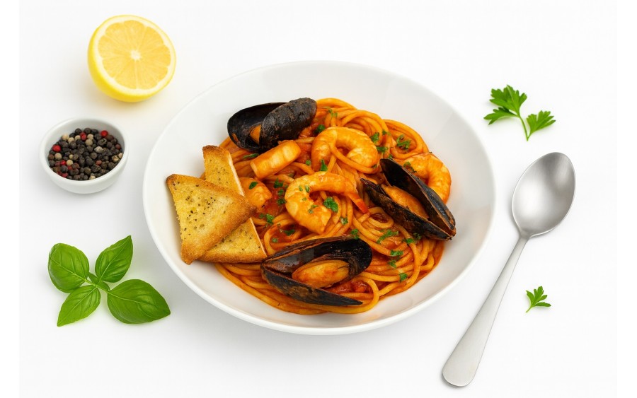 Talerz głęboki 20 cm Nora Biała Stock