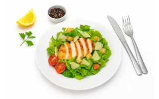 Talerz płytki 26 cm obiadowy prążki Stock biały