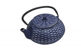 Żeliwny imbrykdo z zaparzaczem 0,8 L Hanako granatowy