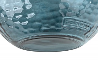 Wazon szklany 33 cm niebieski Paradise San Miguel recykling