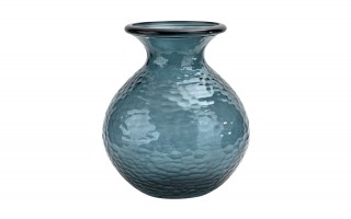 Wazon szklany 33 cm niebieski Paradise San Miguel recykling