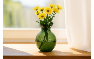 Wazon szklany 33 cm zielony Paradise San Miguel recykling