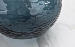 Wazon szklany 18,5 cm niebieski Paradise San Miguel recykling