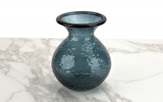 Wazon szklany 18,5 cm niebieski Paradise San Miguel recykling