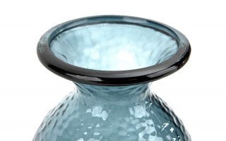 Wazon szklany 18,5 cm niebieski Paradise San Miguel recykling