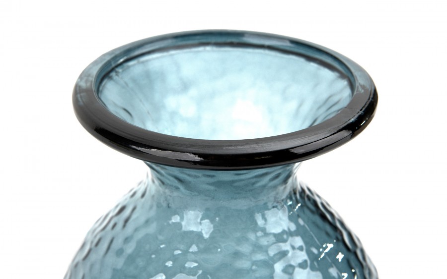 Wazon szklany 18,5 cm niebieski Paradise San Miguel recykling