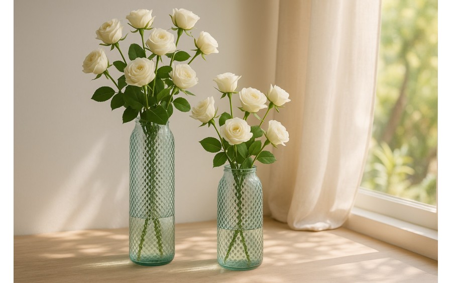 Wazon szklany 45 cm Diamante 5946