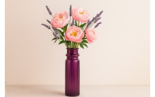 Wazon szklany 45,5 cm fioletowy 4901 San Miguel