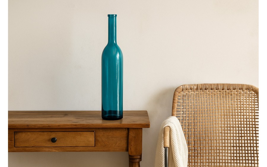 Butelka dekoracyjna wazon 75 cm niebieska 4766 San Miguel