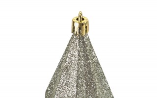 Komplet 3 bombek plastikowych Diamenty 13,5 cm zieleń 3524