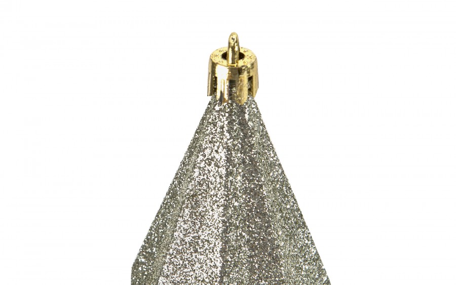 Komplet 3 bombek plastikowych Diamenty 13,5 cm zieleń 3524