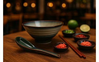 Łyżka ceramiczna 16 cm Ramen Ombres Turquoise