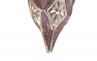 Komplet 2 bombek plastikowych podłóżnych różowych 8827