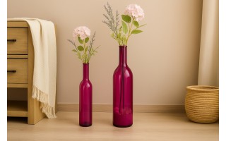 Butelka dekoracyjna wazon 100 cm różowa 4765 San Miguel