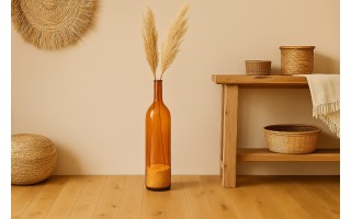 Butelka dekoracyjna wazon 100 cm pomarańczowa 4765 San Miguel