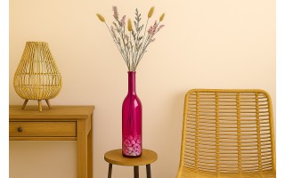 Butelka dekoracyjna wazon 75 cm różowa 4766 San Miguel