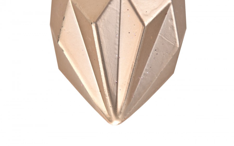 Komplet 3 bombek plastikowych Diamenty 13,5 cm róż 3263