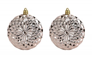 Komplet 16 bombek plastikowych różne zielony szampański