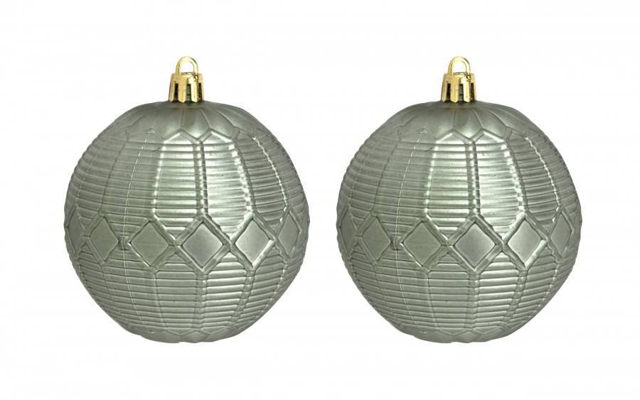 Komplet 16 bombek plastikowych różne zielony szampański