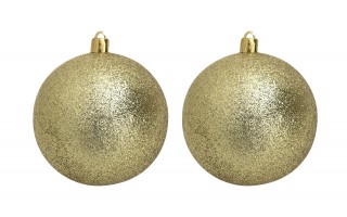 Komplet 16 bombek plastikowych różne zielony szampański