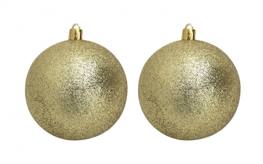 Komplet 16 bombek plastikowych różne zielony szampański