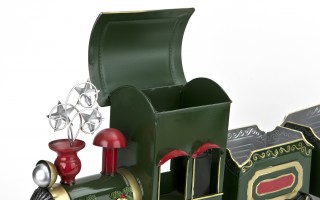 Duży Pociąg metalowy zielony