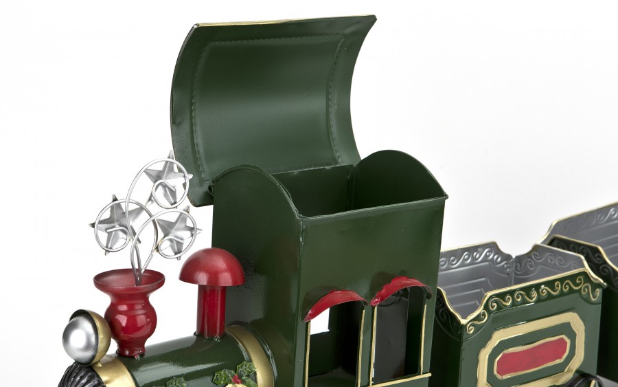 Duży Pociąg metalowy zielony