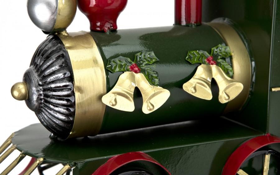 Duży Pociąg metalowy zielony