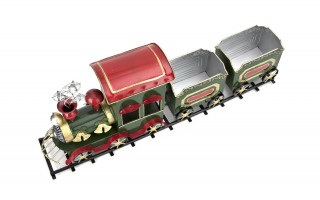 Duży Pociąg metalowy zielony